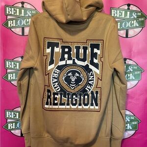 True Religion Men's Brown Hoodie Sweater